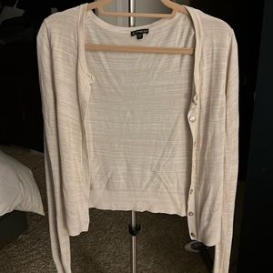 Express cream cardigan